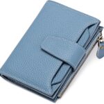 Small Wallet for Women Genuine Leather Bifold Compact RFID Blocking