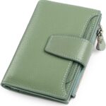 Small Wallet for Women Genuine Leather Bifold Compact RFID Blocking